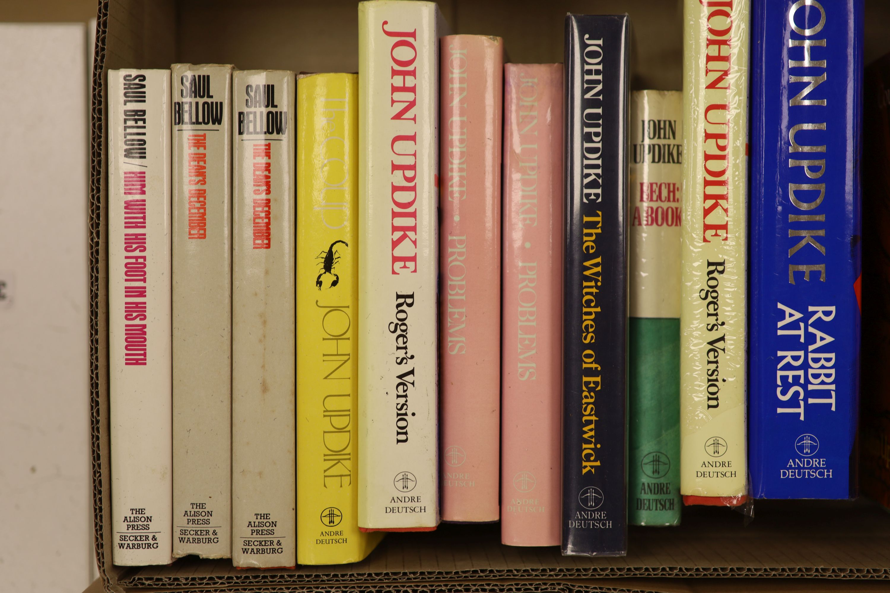 Novels (US). A selection of later 20th century first editions in d/wrappers